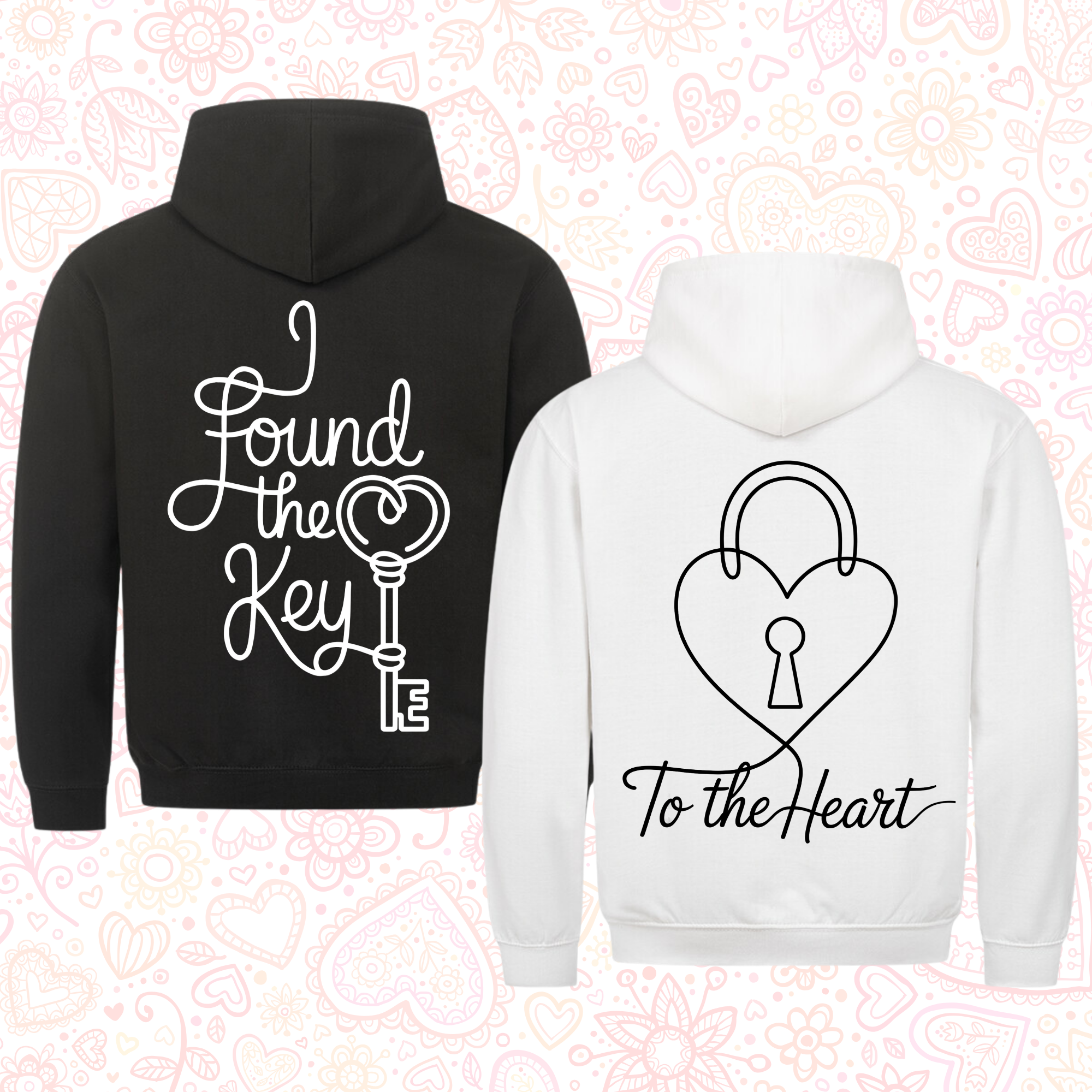 Key to the heart - <tc>Premium hoodie</tc> Bundle for couples