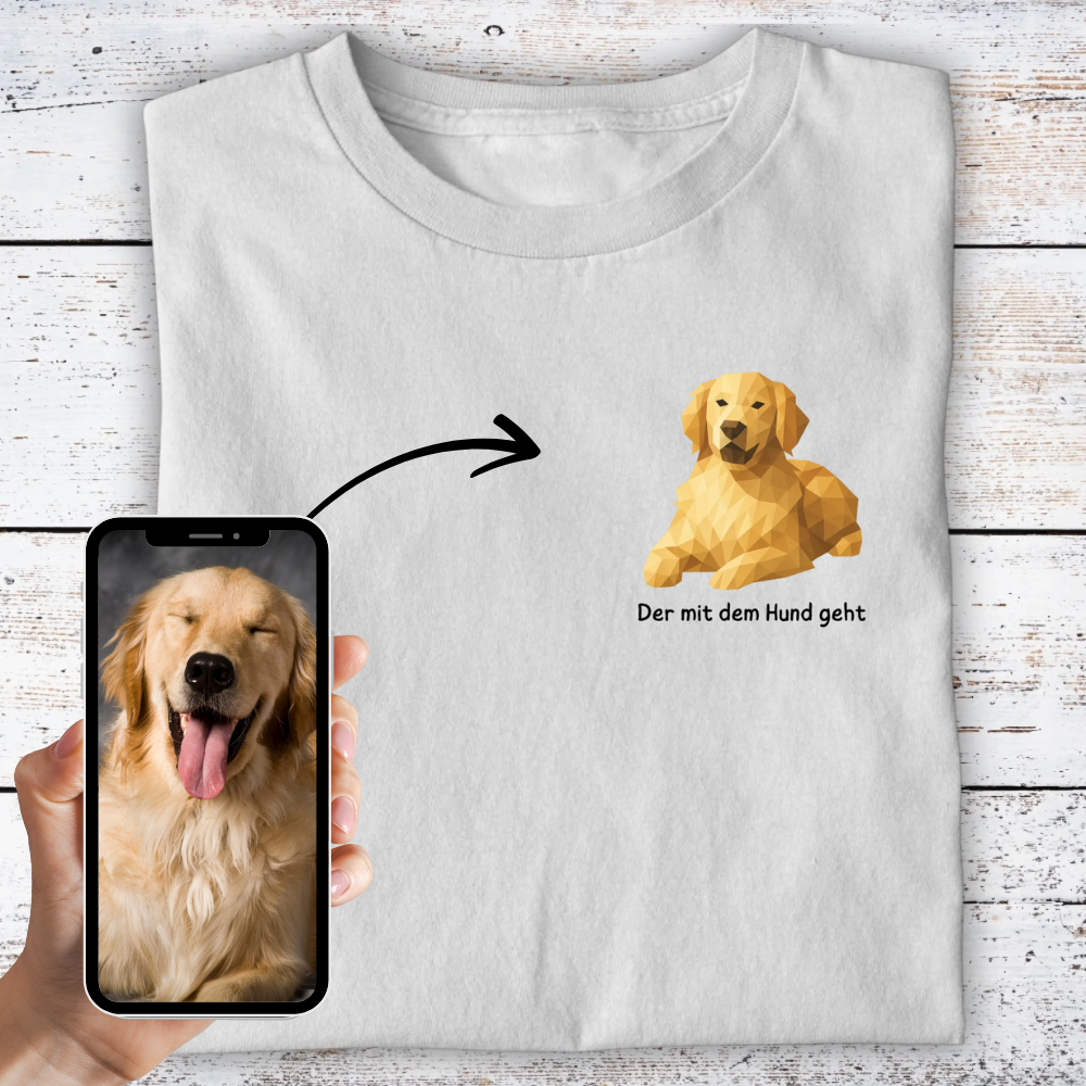 The one who walks the dog 2 - Shirt <tc>custom made</tc>