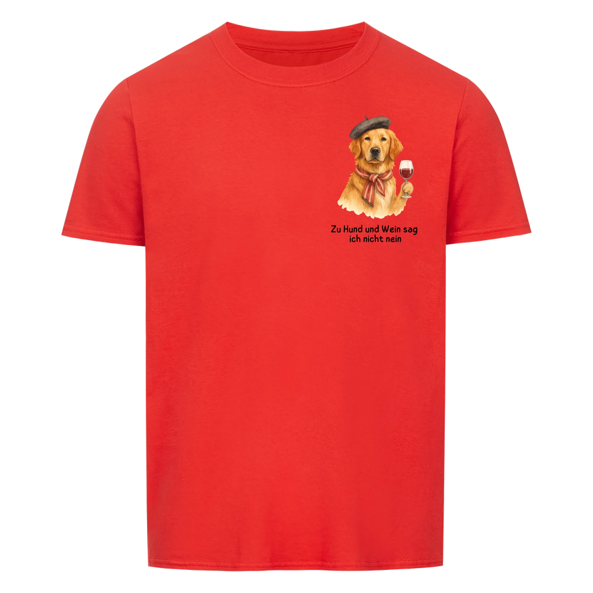 Dog and wine shirt <tc>custom made</tc>