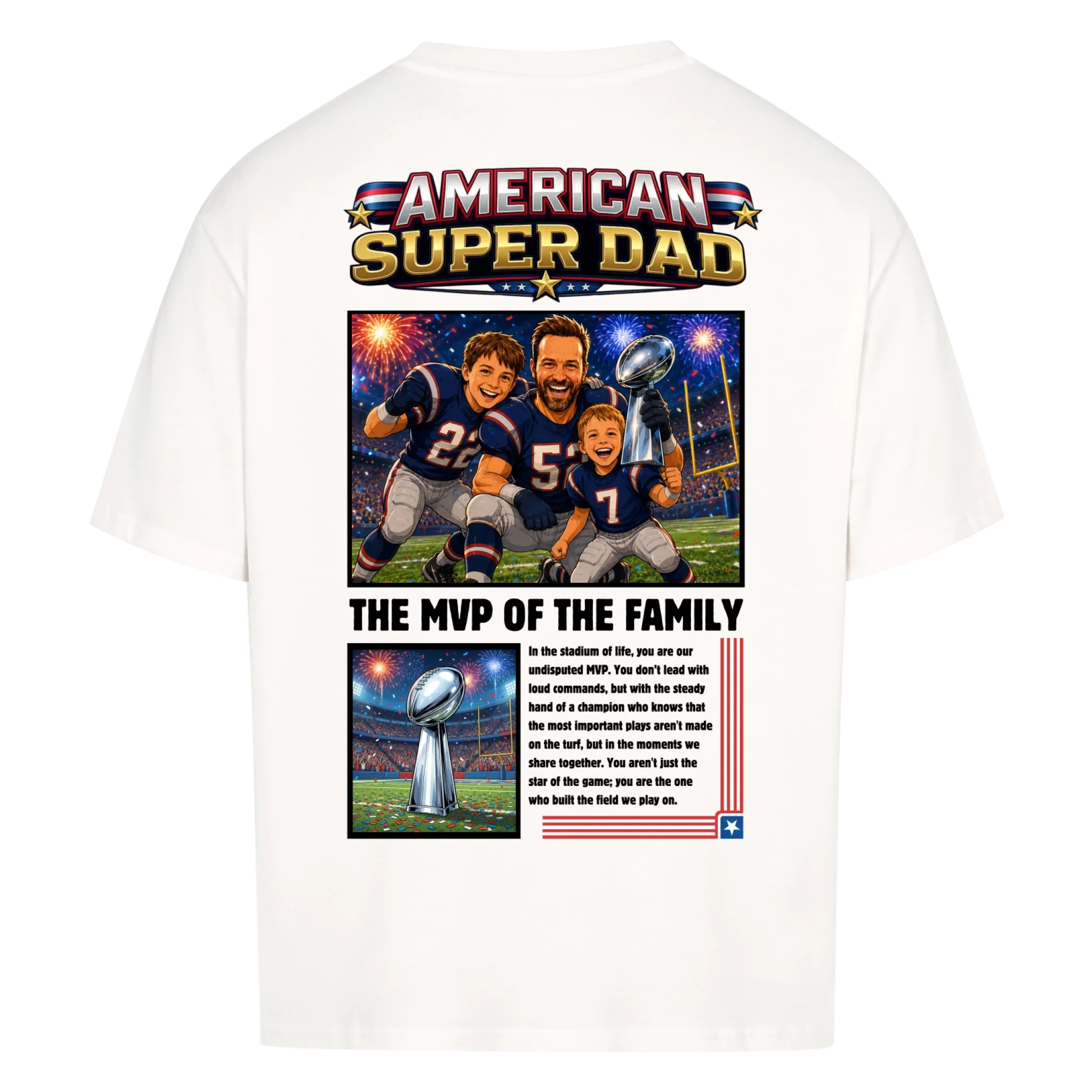 AMERICAN SUPER DAD - custom made