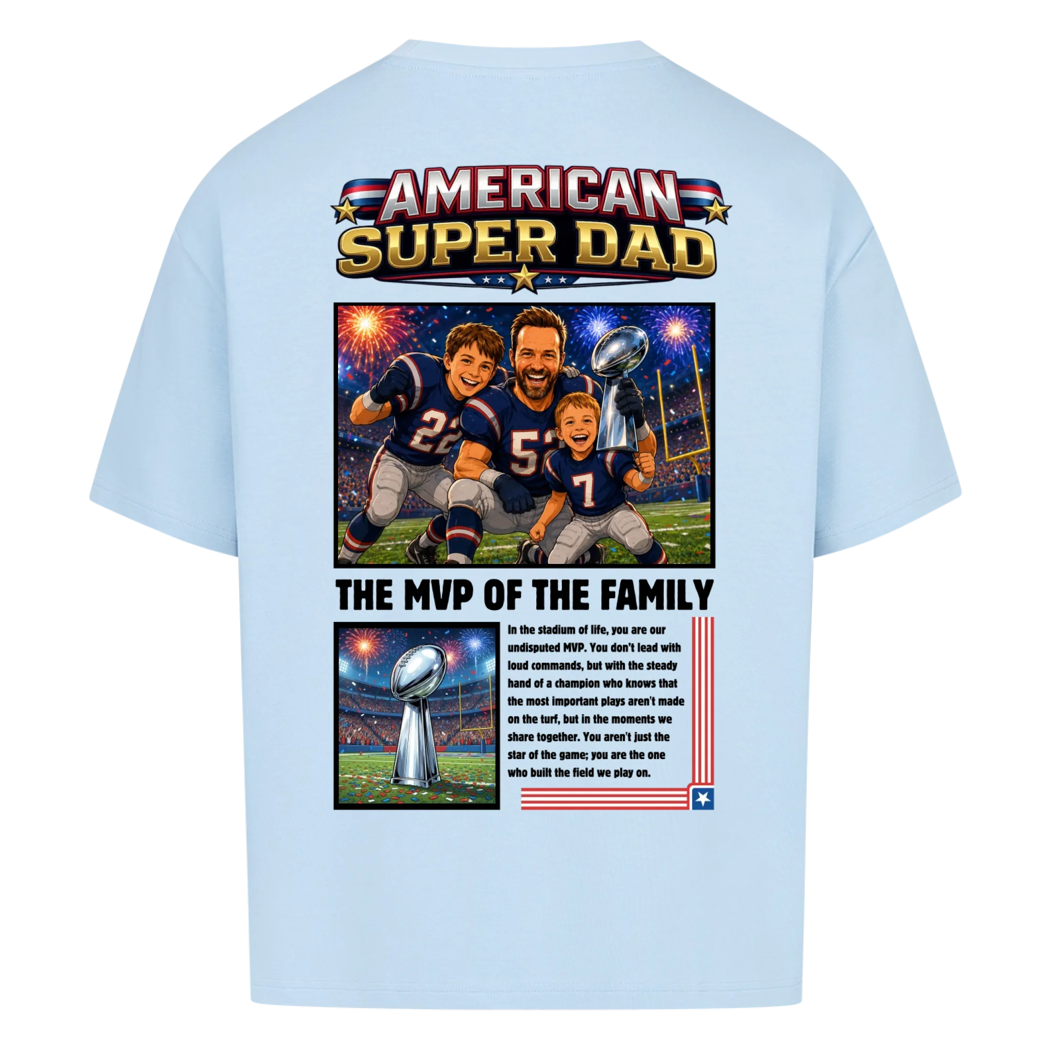 AMERICAN SUPER DAD - custom made