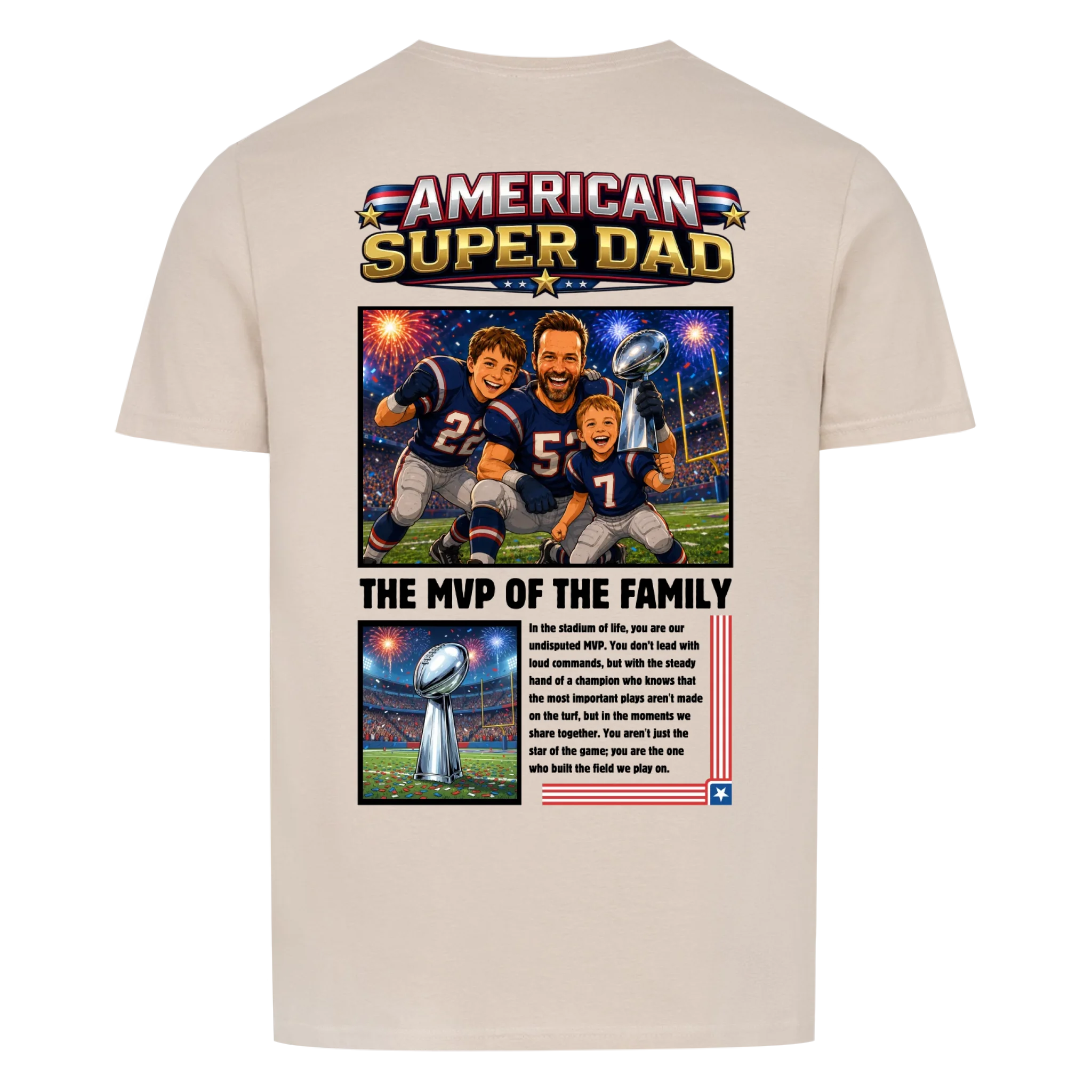 AMERICAN SUPER DAD - custom made