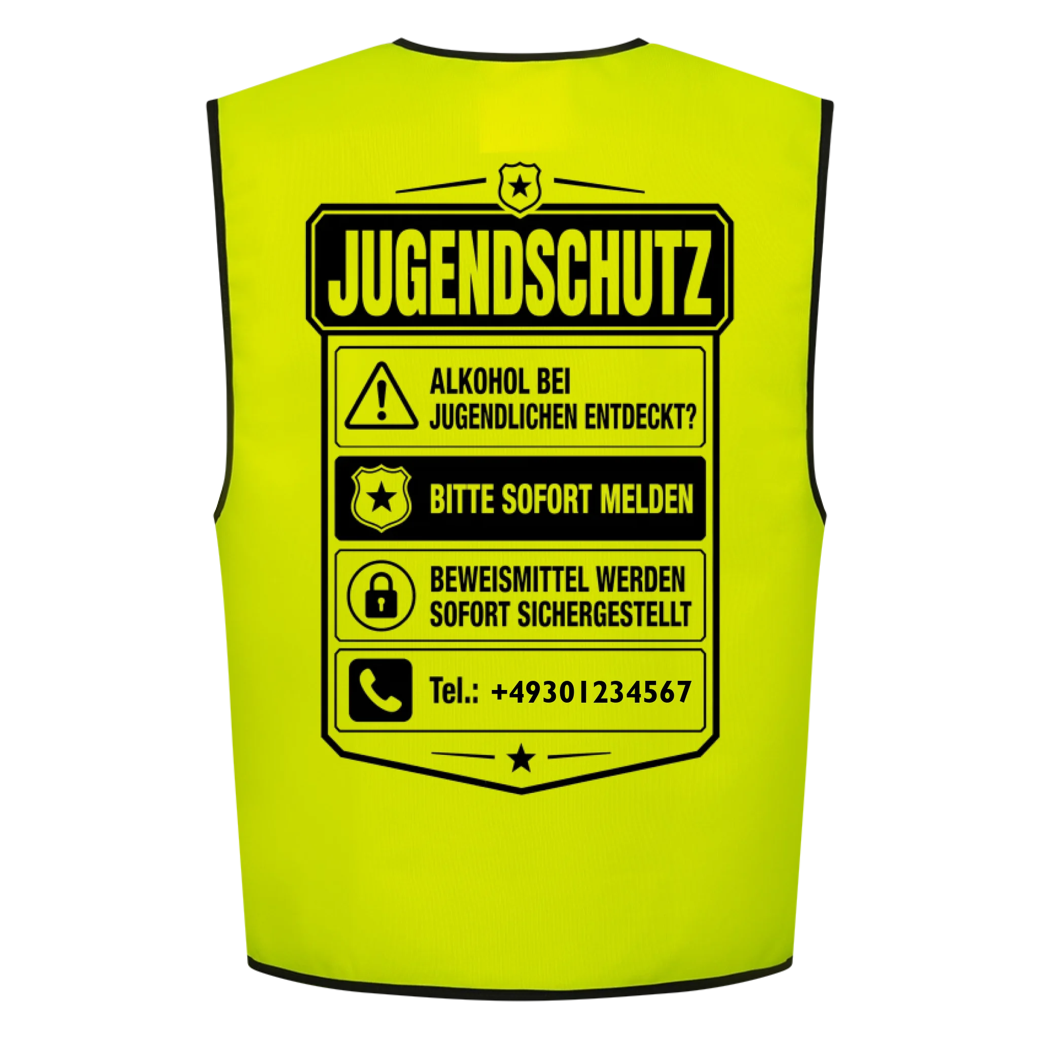 Jugendschutz - Warnweste