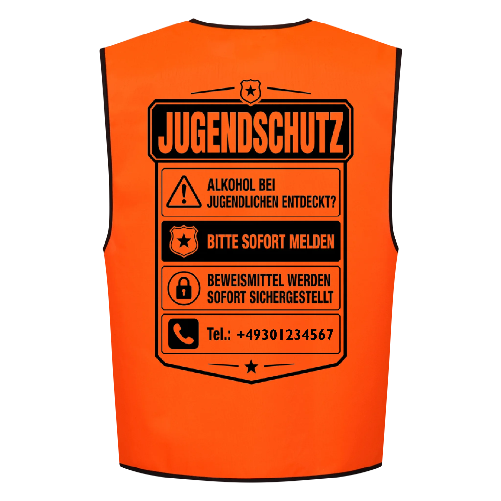 Jugendschutz - Warnweste