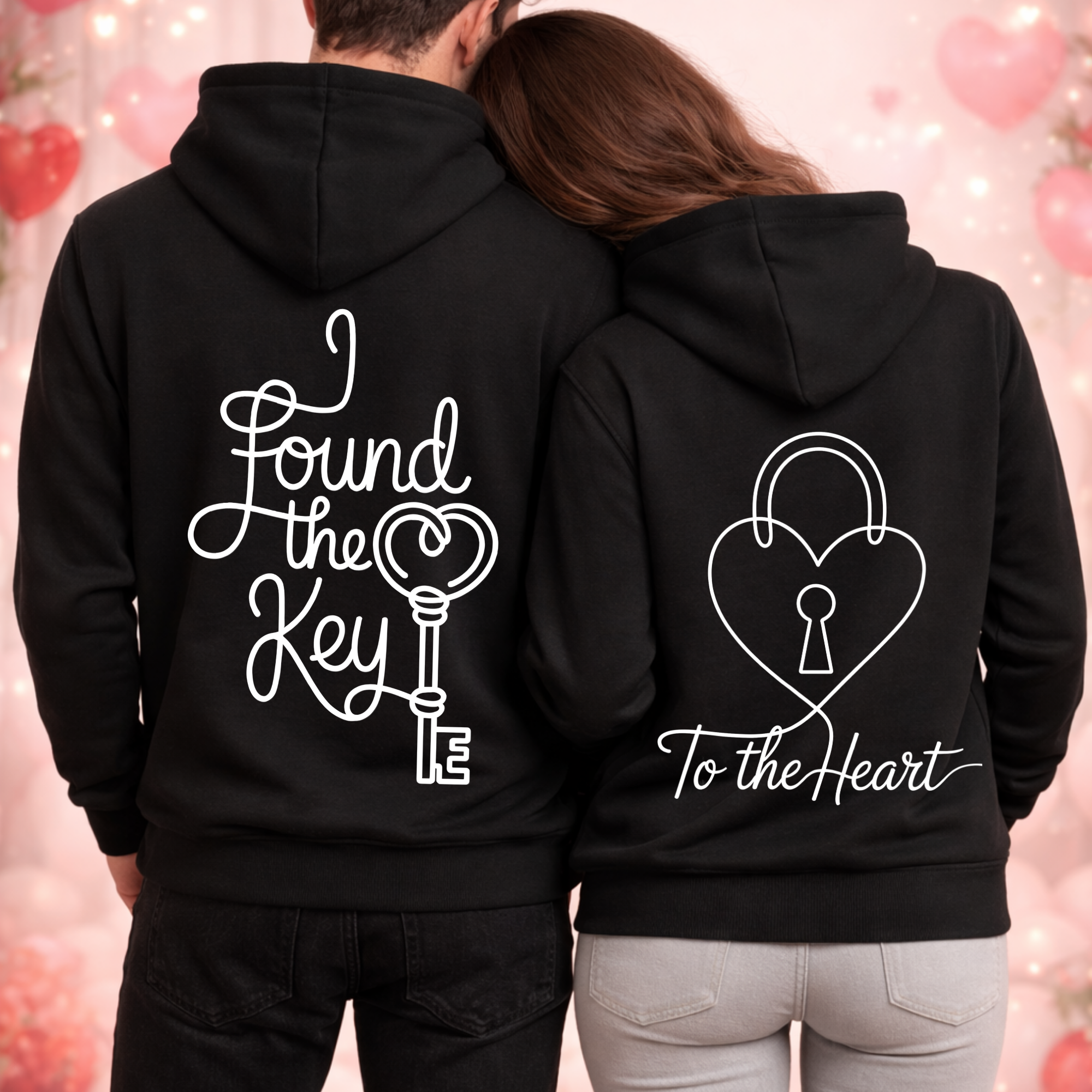 Key to the heart - <tc>Premium hoodie</tc> Bundle for couples