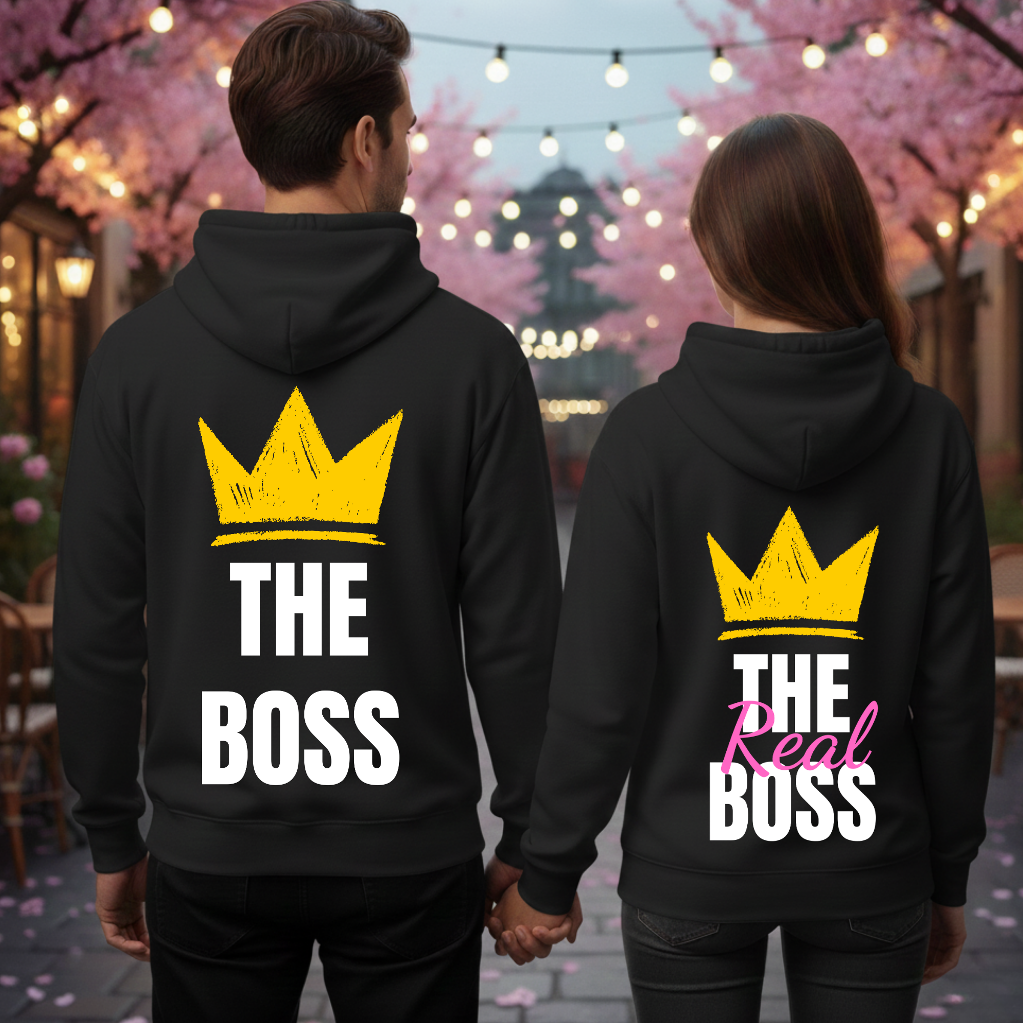 The Real Boss - <tc>Premium hoodie</tc> Bundle for couples