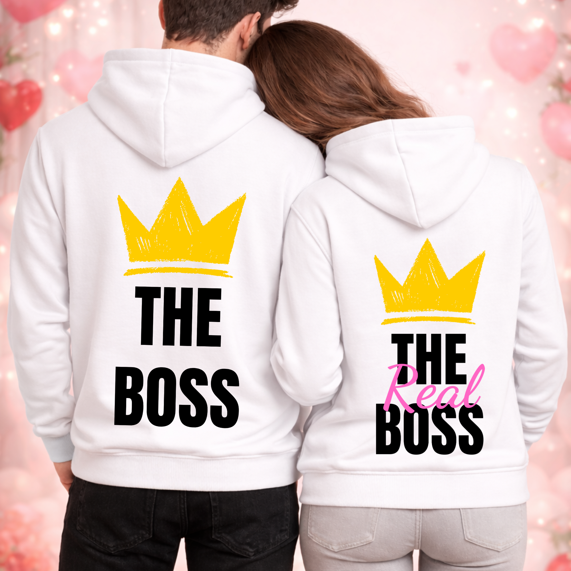 The Real Boss - <tc>Premium hoodie</tc> Bundle for couples