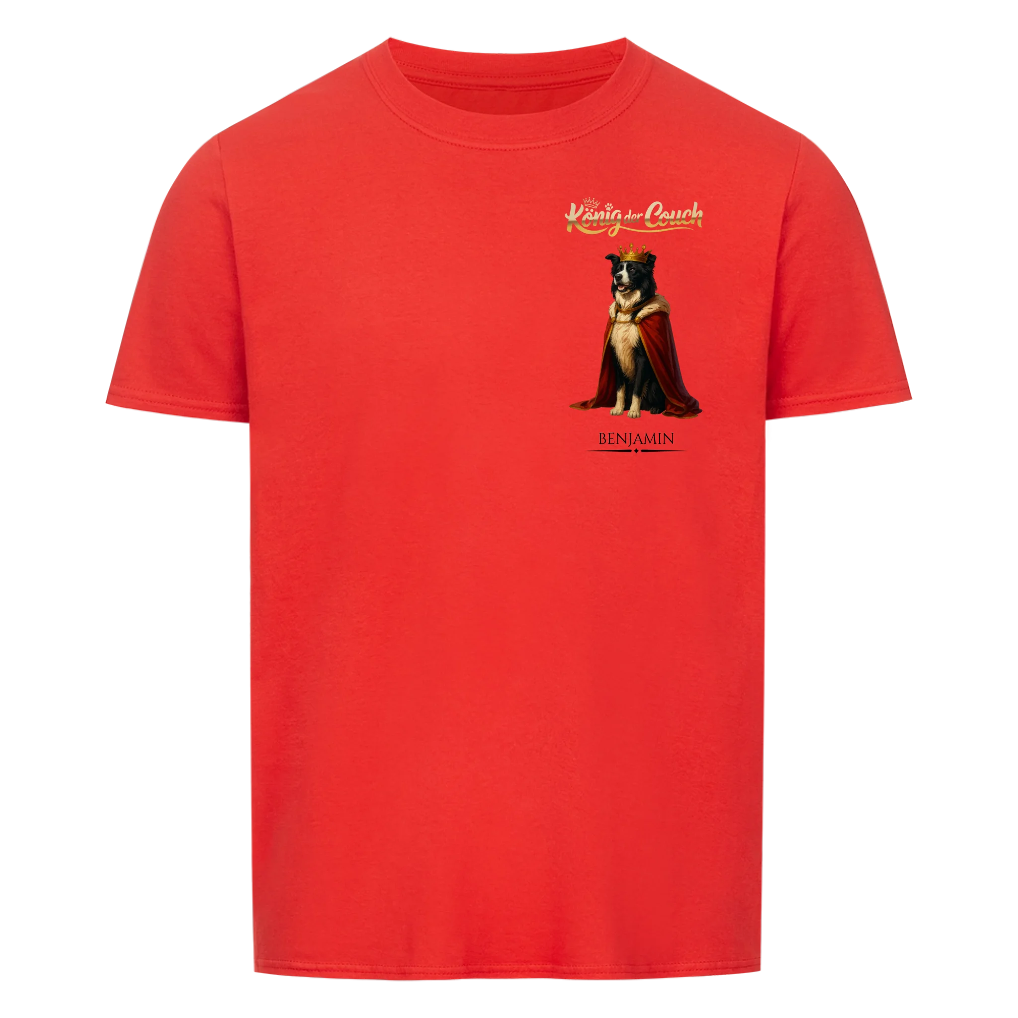 King of the couch (chest print) - Shirt <tc>custom made</tc>