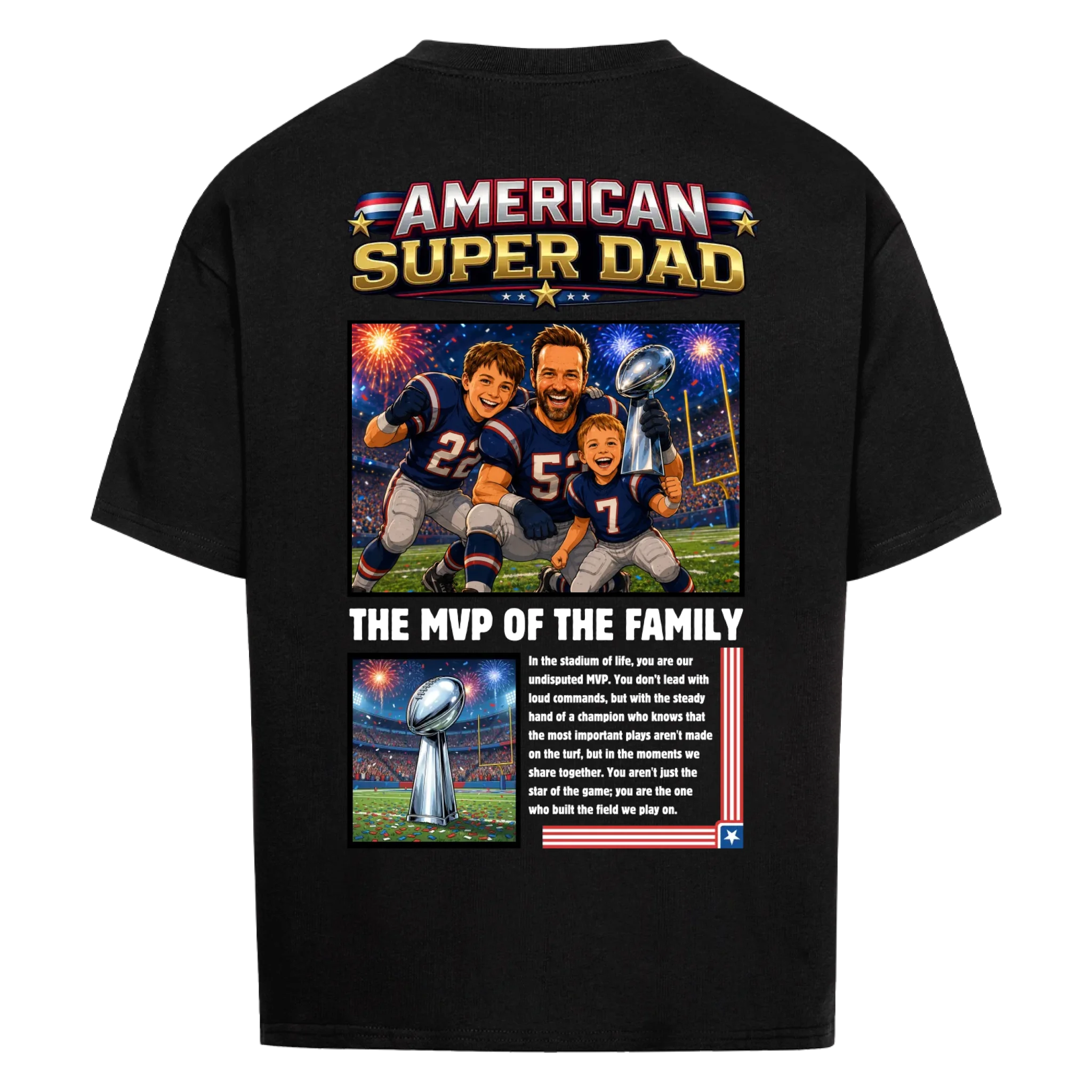 AMERICAN SUPER DAD - custom made