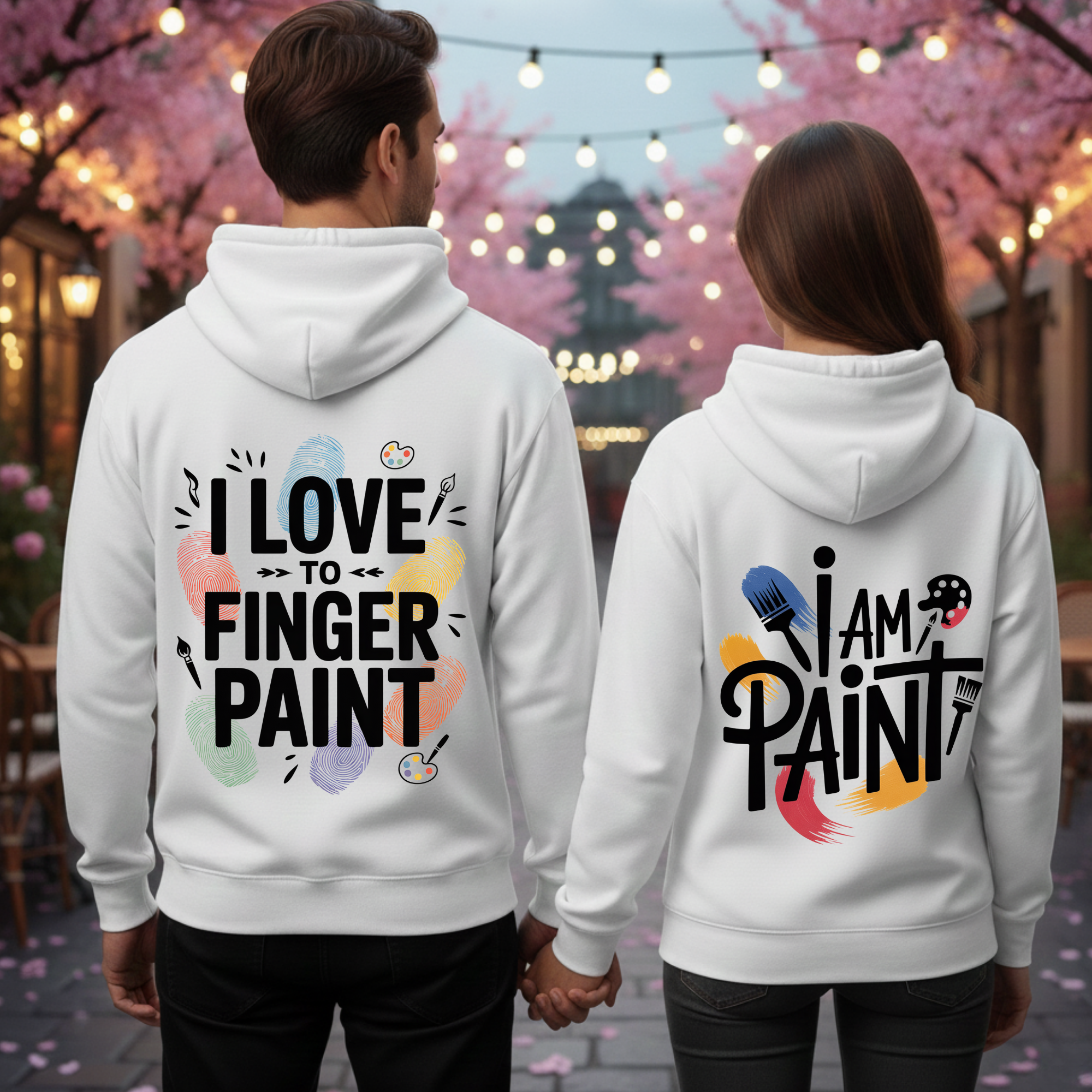 Finger Paint - <tc>Premium hoodie</tc> Bundle for couples